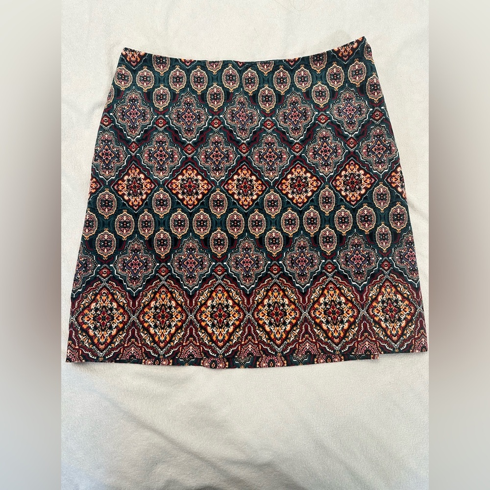 LOFT patterned skirt, Sz 10